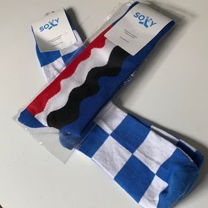 Two pairs of NWT men’s socks by Soxy